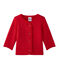 Cardigan bébé fille uni rouge TERKUIT