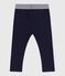 Jegging bébé épais en coton uni bleu SMOKING