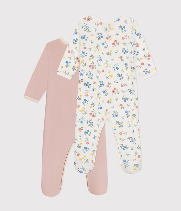 Setje met 2 katoenen babypyjama's multicouleur