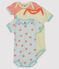 Trio de bodies manches courtes bébé variante 2