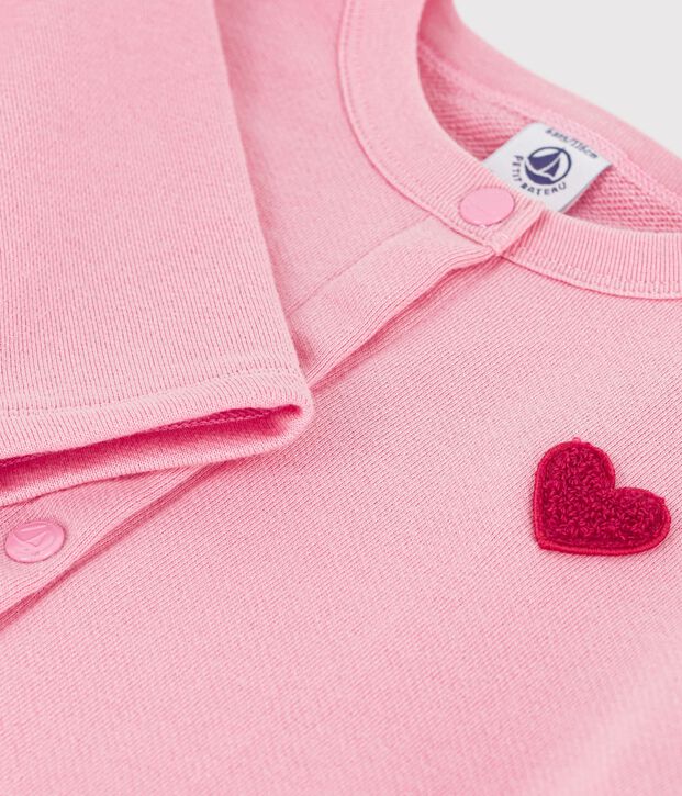 Effen katoenen vestje voor kinderen roze