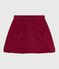 Jupe en coton enfant unie AMARANTE