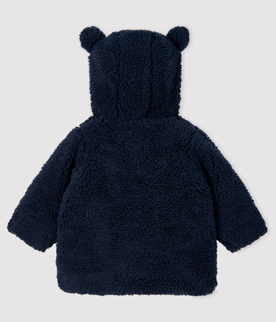 Manteau sherpa bébé fille bleu SMOKING