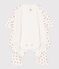 Bodyjama sans pieds bébé en coton blanc MARSHMALLOW/blanc MULTICO