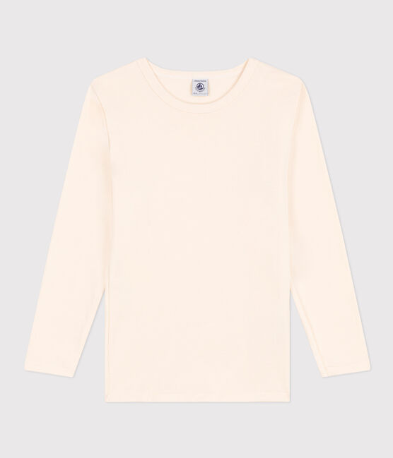 Katoenen T-shirt met lange mouw ecru AVALANCHE