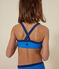 Meisjesbadpak uit 2 delen blauw SURF