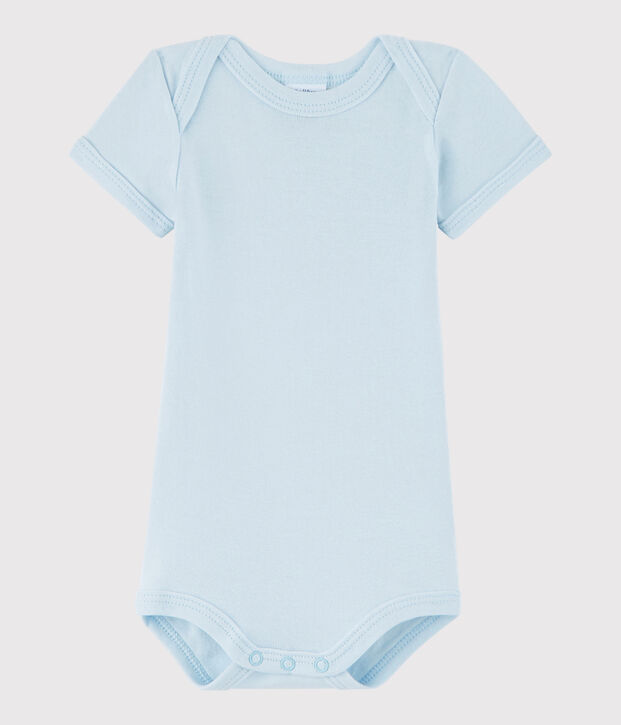 Rompertje met korte mouwen babymeisje - babyjongen blauw