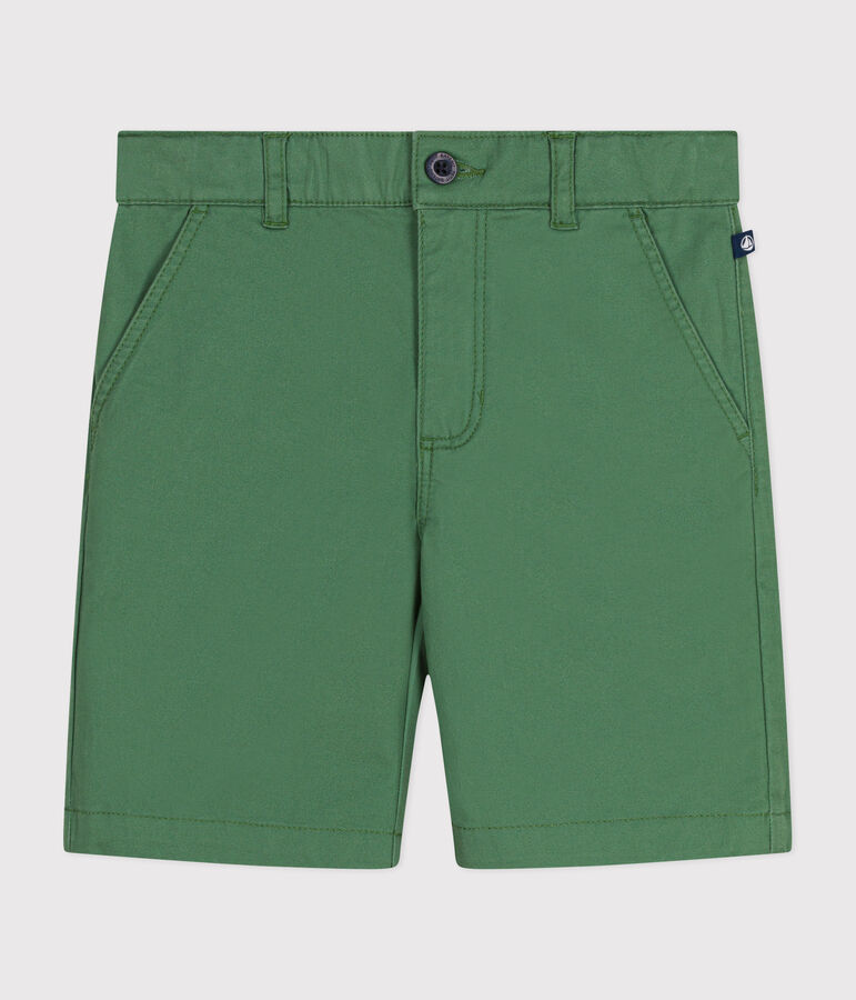 Short en serge enfant gar&ccedil;on vert PALMERAIE