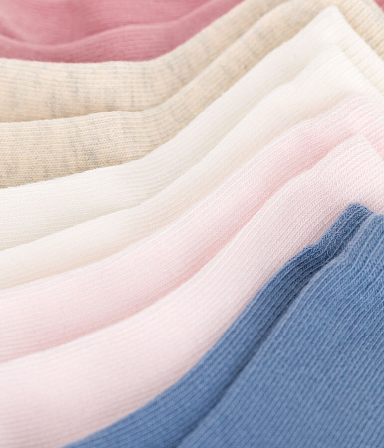 5 paar effen katoenen babysokjes multicouleur