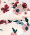 Babyjas met wattering van sherpa en bloemenprint ecru/multicouleur