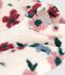Manteau b&eacute;b&eacute; ouatin&eacute; en sherpa imprim&eacute;e fleurs &eacute;cru/multicouleur