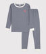 Katoenen snugfit pyjama met milleraiesprint voor kleine meisjes en jongens