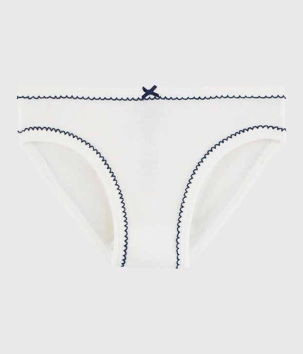 Katoenen onderbroekje voor meisjes wit