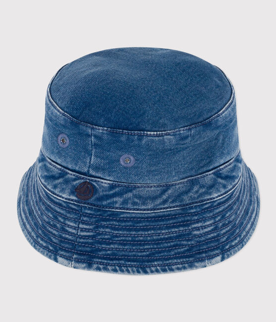 Bob en twill enfant fille-garçon bleu DENIM BLEU DELAVE