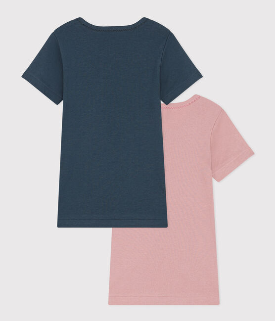Set van 2 T-shirts met korte mouwen voor meisjes in katoen variante 1