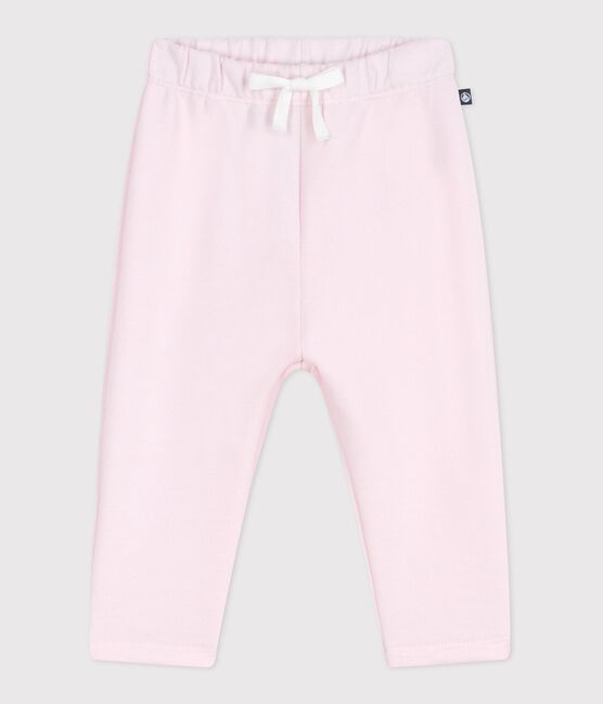 Pantalon de jogging bébé en coton uni rose BARELY