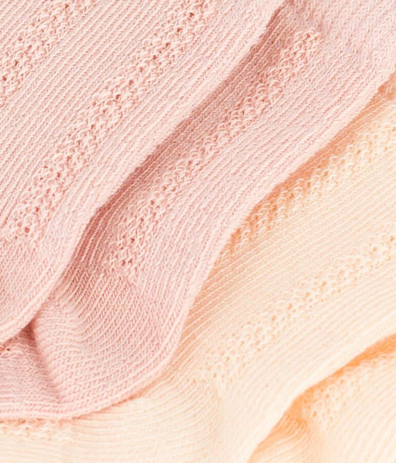 Set van 2 paar babysokken in katoen multicouleur