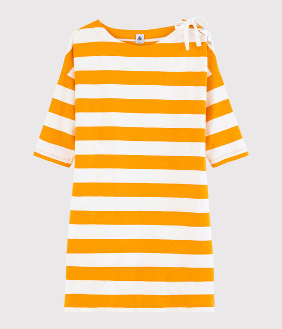Robe rayée Femme jaune TEHONI/blanc MARSHMALLOW