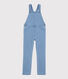 Salopette en molleton denim enfant fille