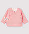 Babyvestje van dubbelgeweven textiel roze CHARME