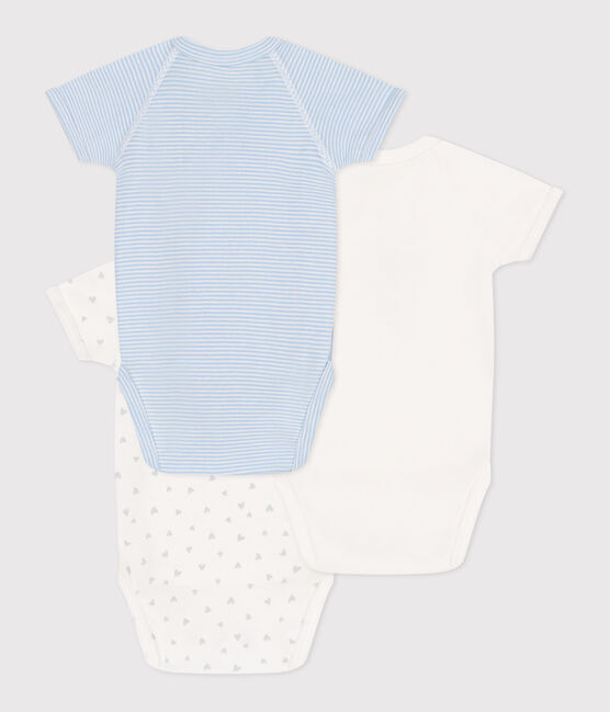 Set van 3 katoenen rompertjes met print en korte mouwen voor baby's variante 1