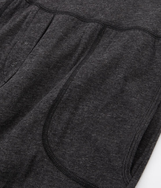 Caleçon long femme en tubique extrafin gris CITY CHINE