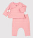 Ensemble 2 pièces bébé matelassés en coton biologique