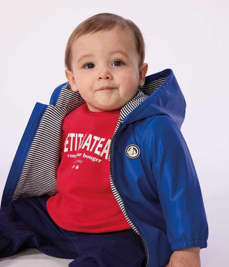 Katoenen sweatshirt voor baby's met motief rood