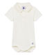 Body manches courtes col polo bébé garçon uni