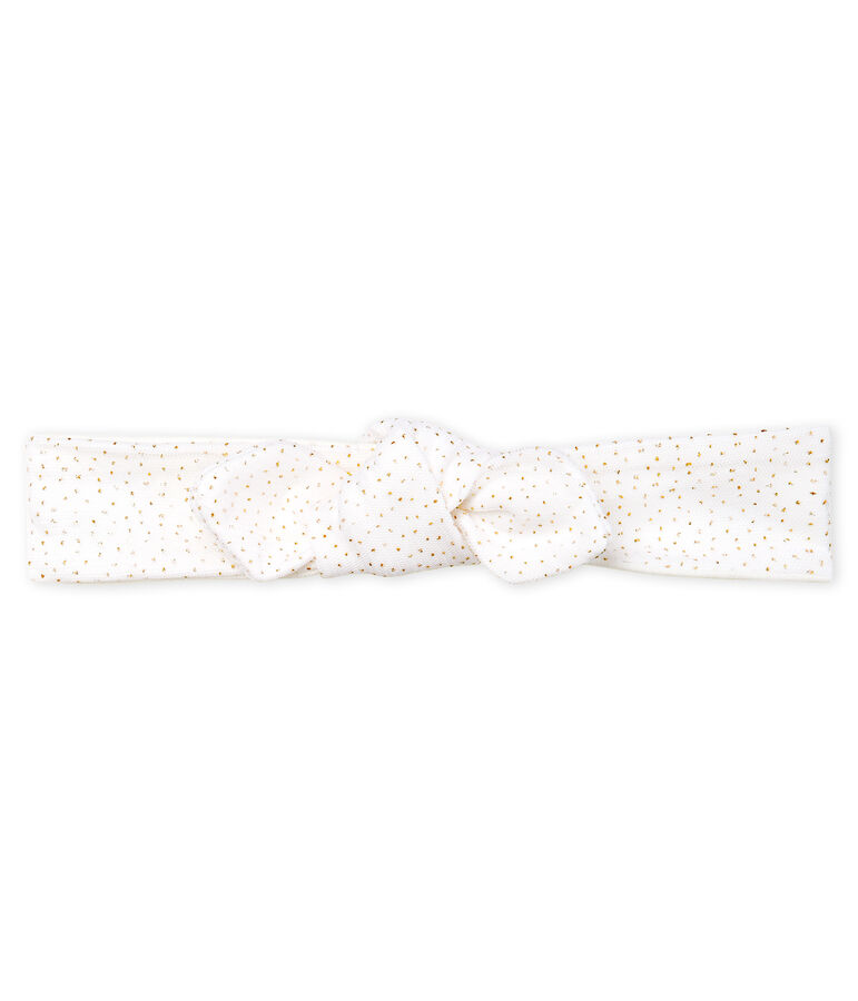 Bandeau enfant fille blanc/rose
