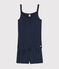 Pyjacourt marine fille-femme en coton bleu SMOKING