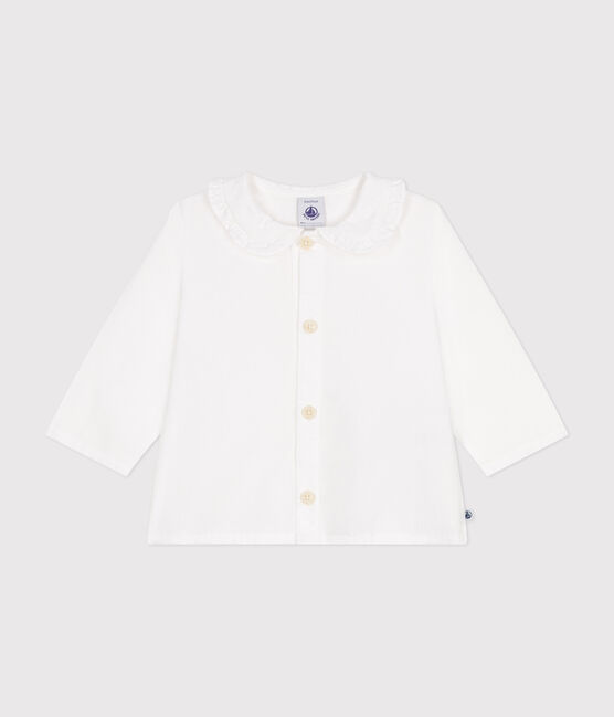 Blouse en coton piqué bébé blanc ECUME