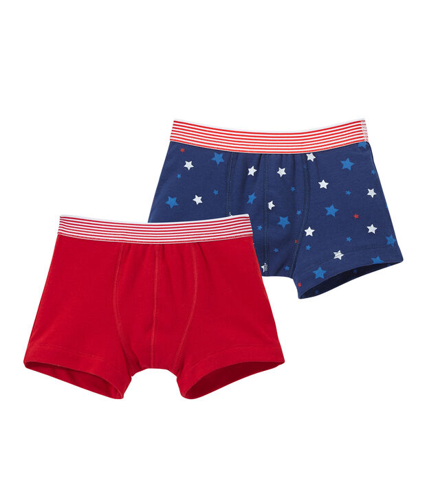 Set van 2 jongensboxershorts wit