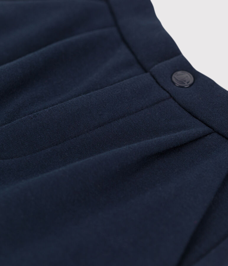 Fluwelen fleece broek meisjes / jongens blauw