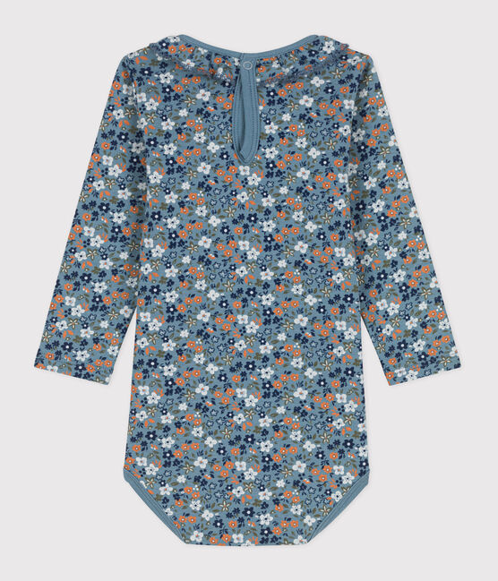 Body manches longues bébé à collerette imprimé fleuri en coton ROVER/ MULTICO