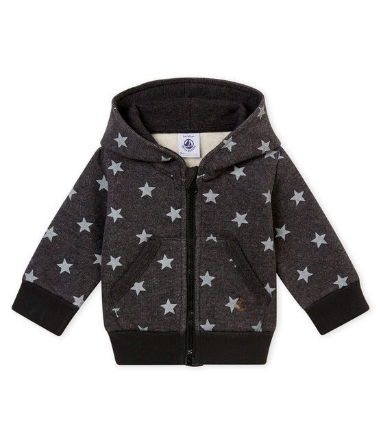 Sweatshirt à capuche bébé garçon imprimé noir CITY/gris GRIS