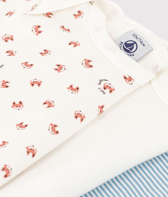 Lot de 3 bodies manches longues bébé en coton variante 1