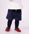 Short b&eacute;b&eacute; en velours uni bleu marine