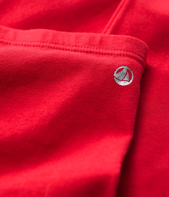 Legging en jersey élasthanne enfant fille rouge TERKUIT