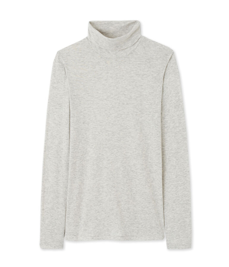 Sous pull femme en coton l&eacute;ger gris