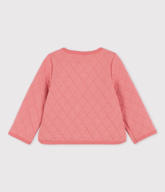 Cardigan en tubique matelassé bébé rose PAPAYE