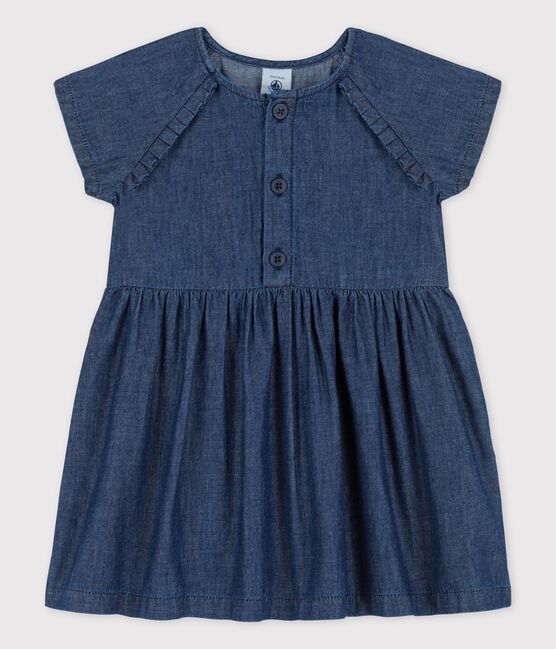 Robe en denim léger bio bébé bleu DENIM