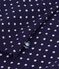 Katoenen polo met korte mouwen en bootjesprint voor baby's blauw/wit