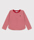 Tee-shirt manches longues en tubique enfant fille / garçon
