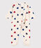 Slaappakje in fleece voor baby's wit AVALANCHE/ MULTICO