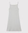 Robe à bretelles iconique en coton Femme gris BELUGA CHINE