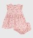 Katoenen babyjurkje zonder mouwen met bloomer