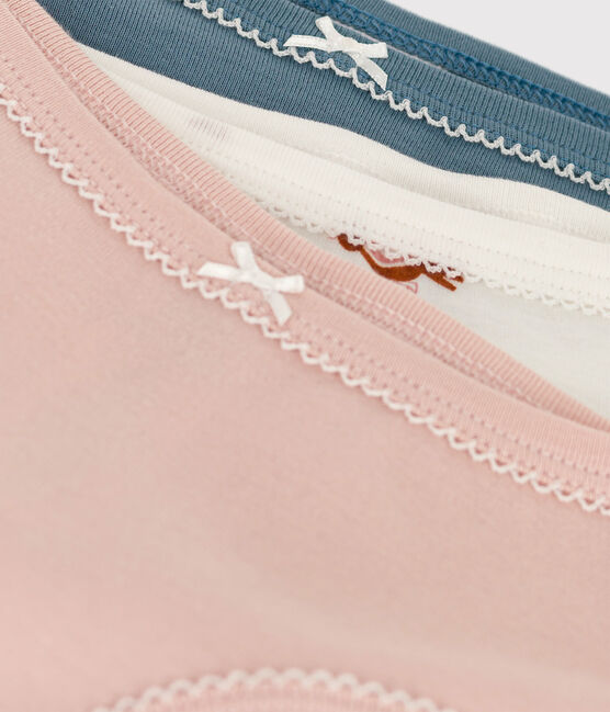 Lot de 3 culottes oiseau petite fille en coton variante 1