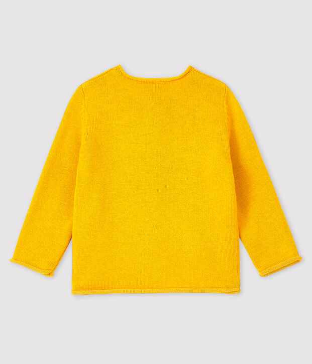 Cardigan manches longues b&eacute;b&eacute; fille jaune