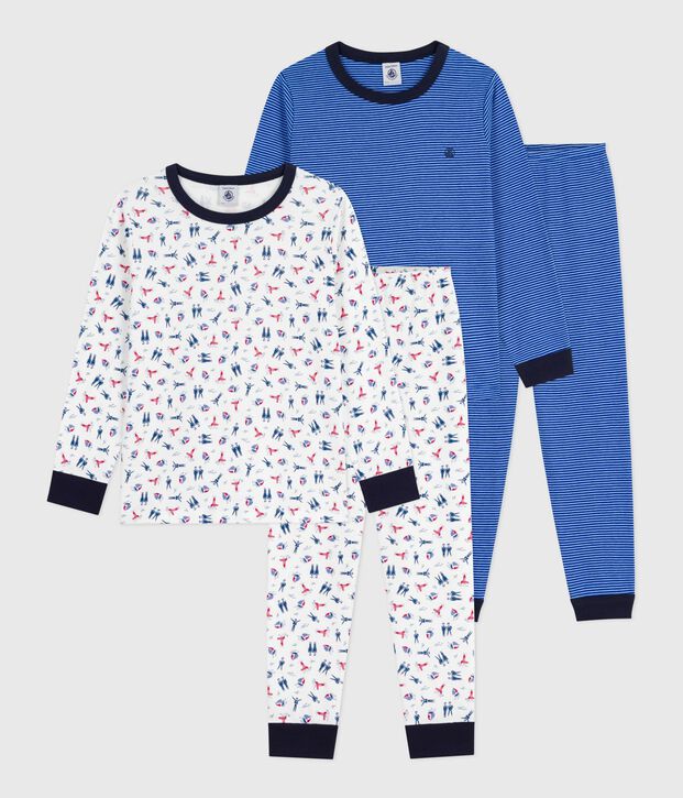 Lot de pyjamas enfant en coton imprim&eacute; multicouleur